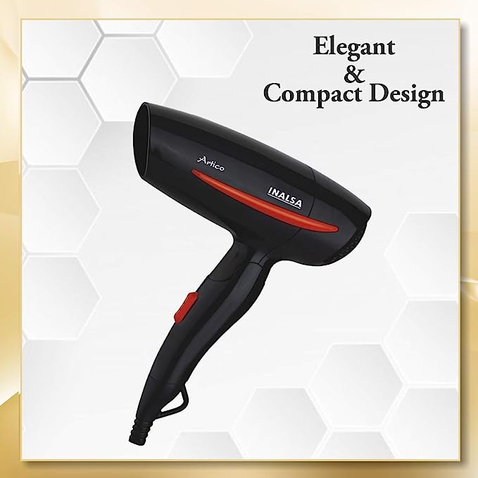 Inalsa Artico Hair Dryer With Two Speeds (Black/Red) Inalsa Artico Hair Dryer With Two Speeds (Black/Red)